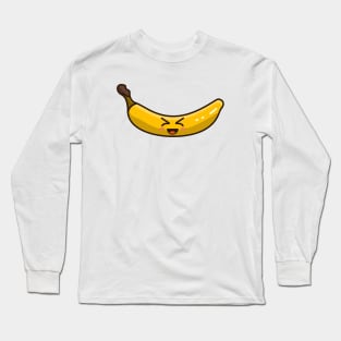 smile haha react banana Long Sleeve T-Shirt